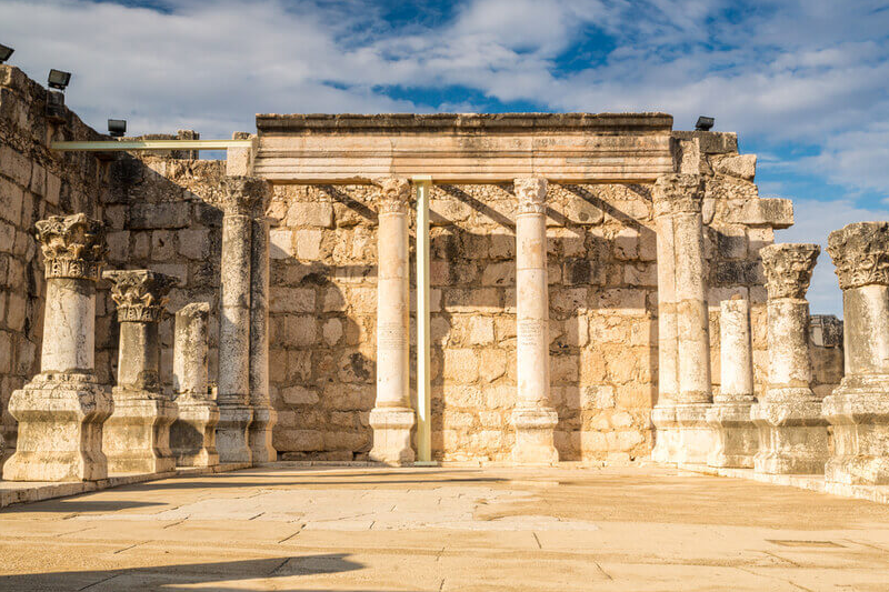 Mt. of Beatitudes – Capernaum – Tabgha – Peter’s Primacy – Sea of Galilee & boat ride – River Jordan